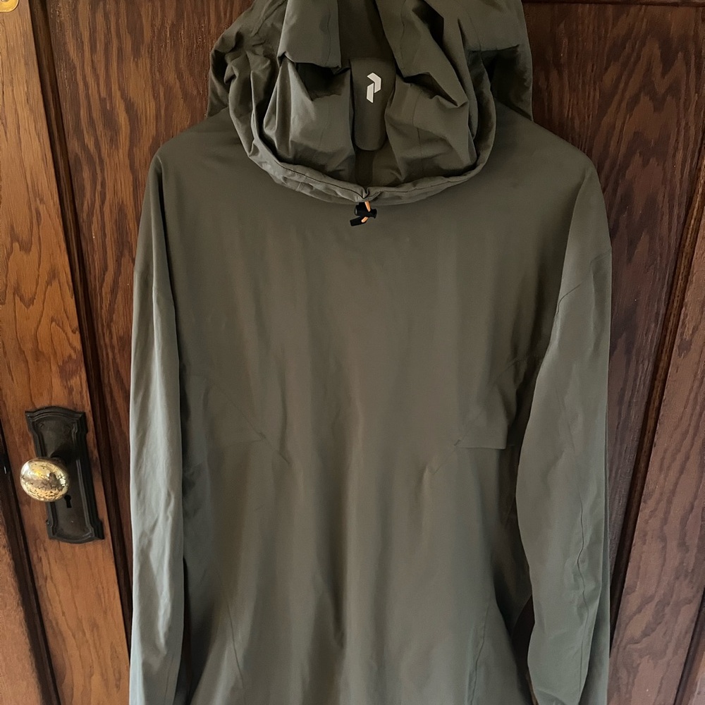 Peak Performance Windbreaker Jacket Green Full Zi… - image 2